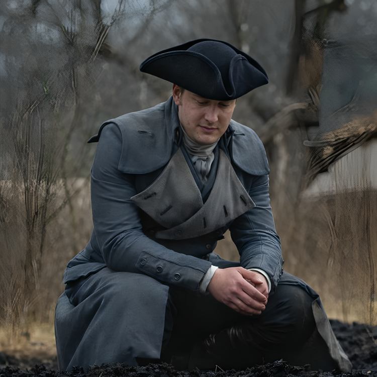 David Berry Outlander Blue Overcoat - Image 1